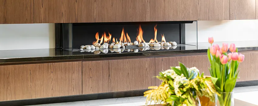 Double-height Fireplace Design Refurbishment in Palmdale, California